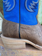 Men's R. Watson Brown & Blue Western Boots