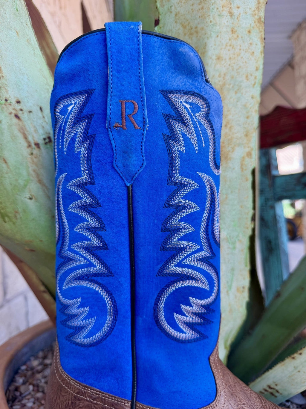 Men's R. Watson Brown & Blue Western Boots