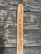 Men's Rawhide Stitch Tooled Leather Belt