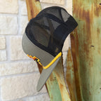 Men's Red Dirt Gray, Orange & Gold Aztec Logo Cap