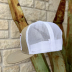 Men's Red Dirt Hat Co. Tan & White Logo Cap
