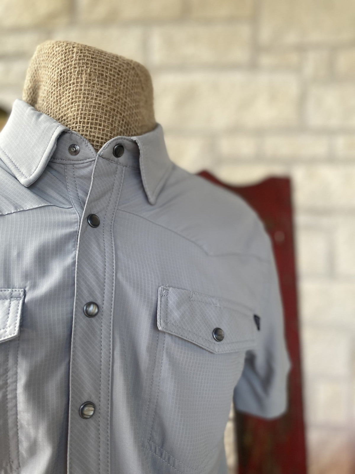 Men's Grey Rock N Roll Short Sleeve - BMN3S02400S - BLAIR'S Western Wear located in Marble Falls Tx