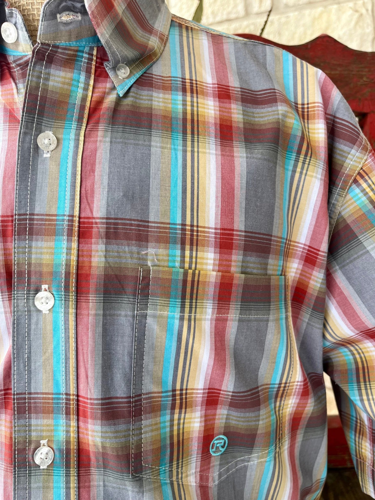 Men's Roper Plaid Short Sleeve Shirt