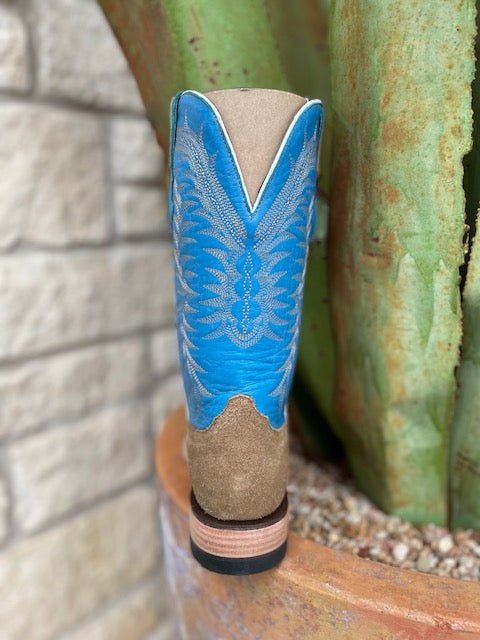 Men's Rough Out Cognac Square Toe Roper Boot