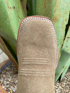 Men's Rough Out Cognac Square Toe Roper Boot