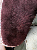 Men's Roughout Deer Square Toe Western Boot