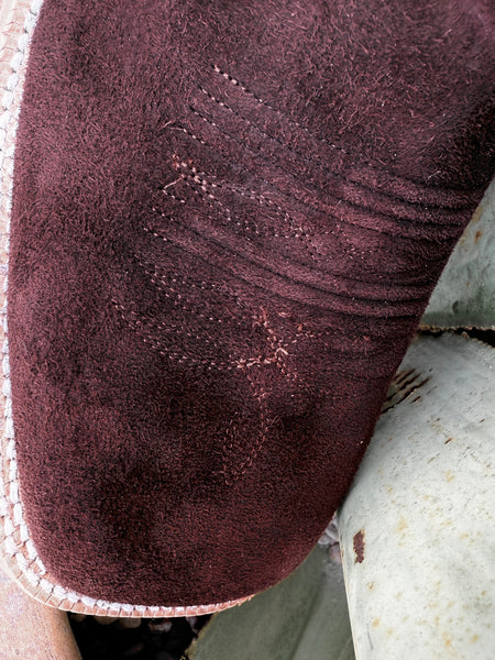 Men's Roughout Deer Square Toe Western Boot