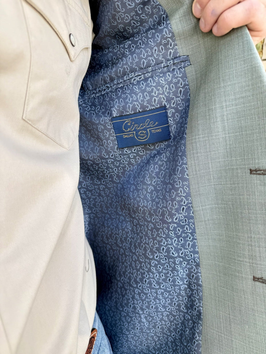 Men's Sage Heathered Sport Coat CC4556.802 - Blair's Western Wear Marble Falls TX⠋

