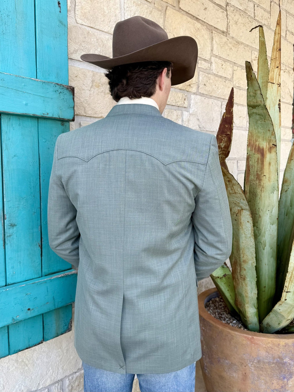 Men's Sage Heathered Sport Coat CC4556.802 - Blair's Western Wear Marble Falls TX