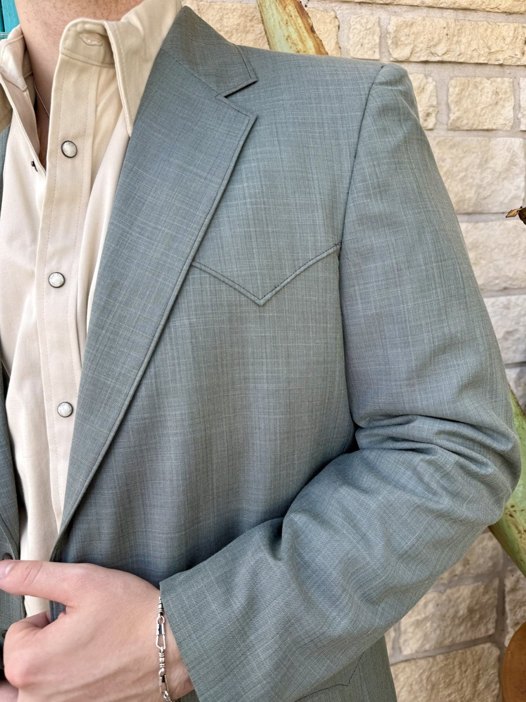 Men's Sage Heathered Sport Coat CC4556.802 - Blair's Western Wear Marble Falls TX