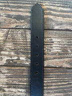 Men's Smooth Leather Black Belt - 824618 - Blair's Western Wear Marble Falls, TX