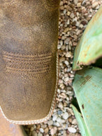 Men's Soft Toe Broad Square Toe Horseman Work Boot