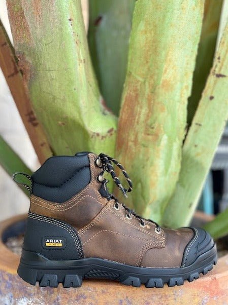 Men's Ariat Lace Up Work Boot in Black and Brown - 10024572 - Blair's Western Wear Marble Falls, TX 