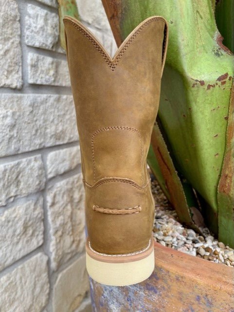Men's Soft Toe Pull-On Western Work Boot