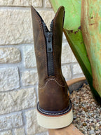 Men's Soft Toe Side-Zip Slim Shaft Western Work Boot