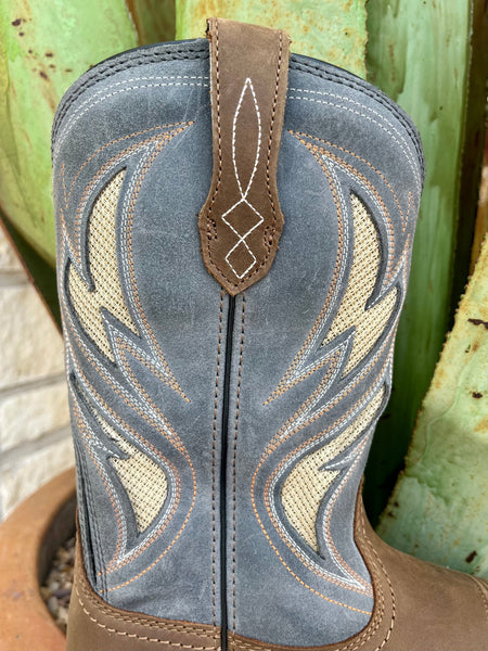 Men's Soft Toe VentTEK Two-Tone Western Work Boot