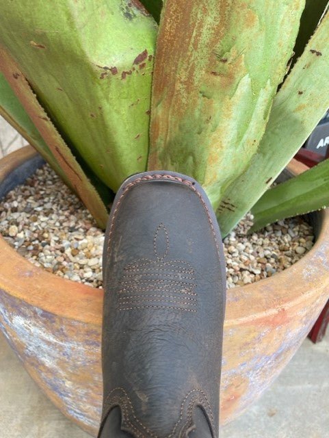 Men's Ariat Soft Square Toe Work Boot in Chocolate - 10017436 - Blair's Western Wear Marble Falls, TX