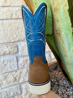 Men's Soft Toe Waterproof Wide Square Toe Western Work Boot