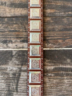 Men's Square Concho Studded Tooled Leather Belt