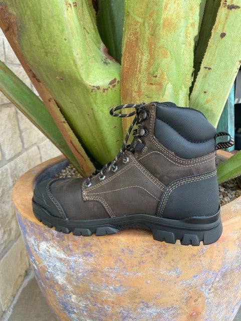 Men's Ariat Steel Toe Work Boot in Chocolate/ Black & Waterproof - 10034673 - Blair's Western Wear Marble Falls, TX