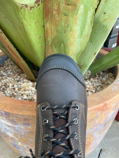 Men's Ariat Steel Toe Work Boot in Chocolate/ Black & Waterproof - 10034673 - Blair's Western Wear Marble Falls, TX