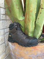 Men's Ariat Steel Toe Work Boot in Chocolate/ Black & Waterproof - 10034673 - Blair's Western Wear Marble Falls, TX