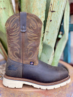 Men's Steel Toe Western Wellington Work Boot