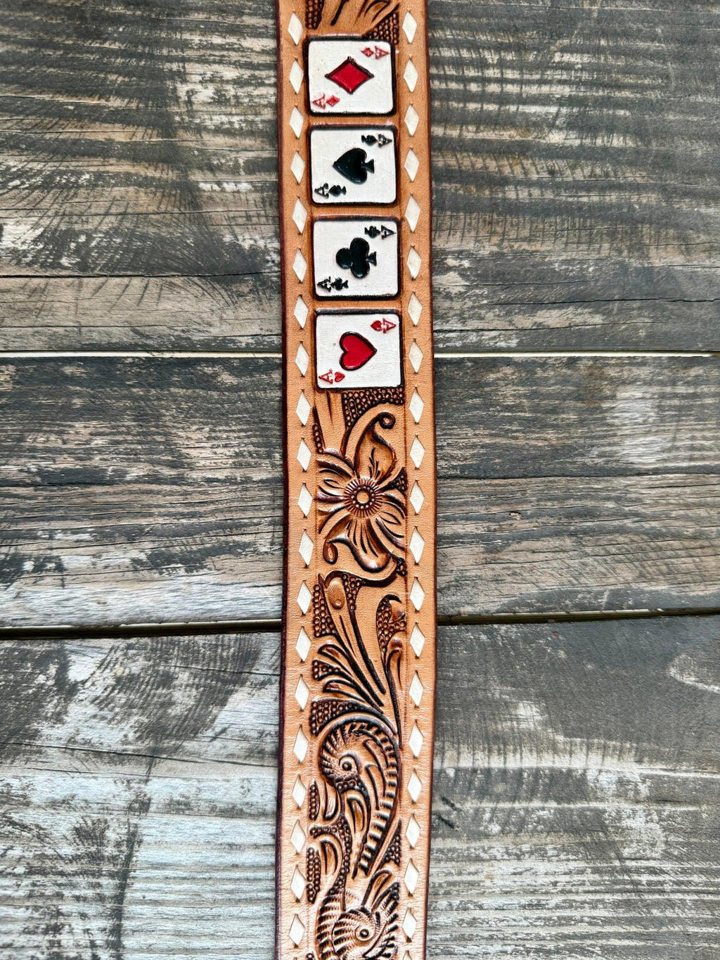 Men's Tackrus Challenger Tooled Poker Belt