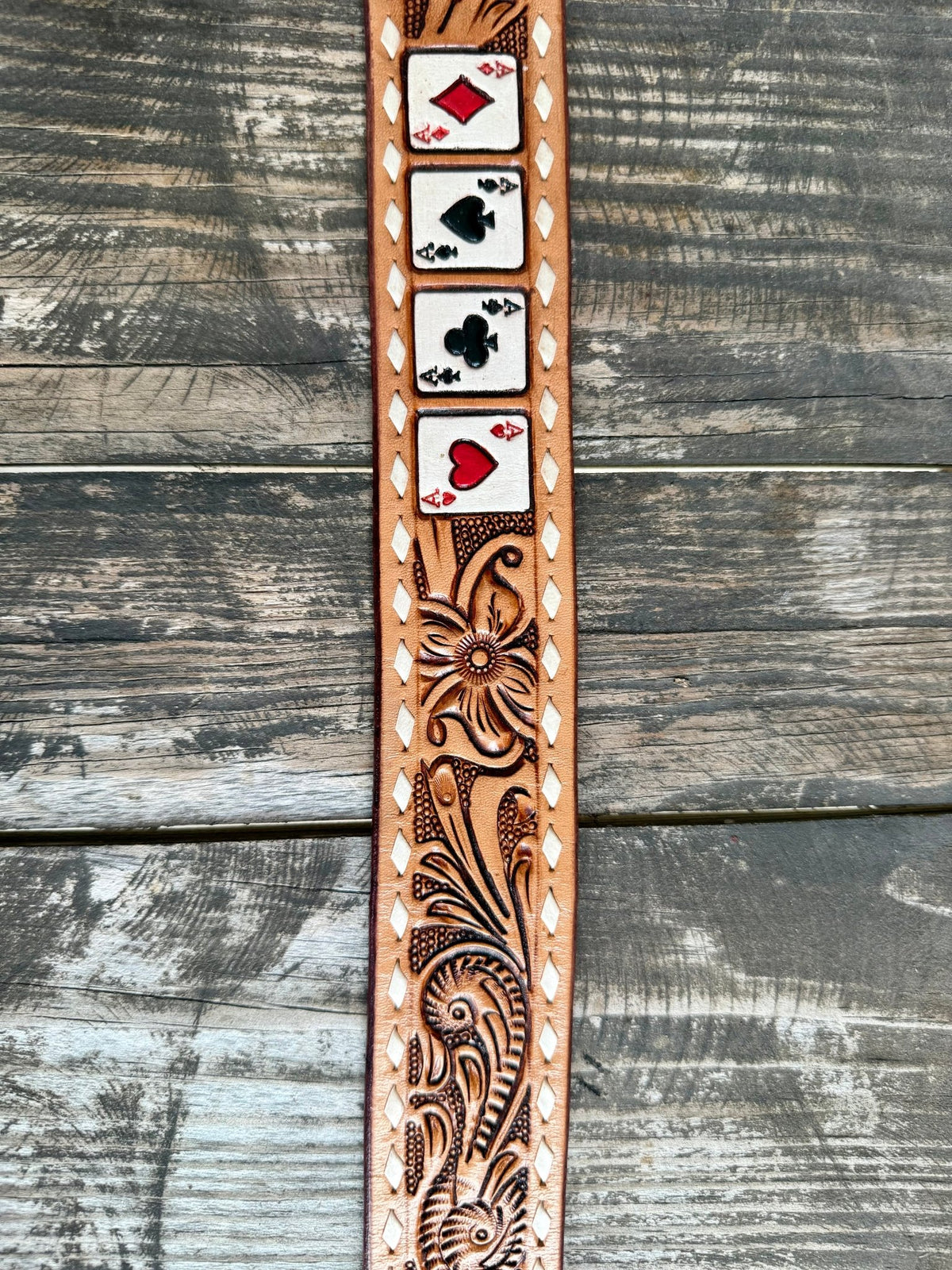 Men's Tackrus Challenger Tooled Poker Belt