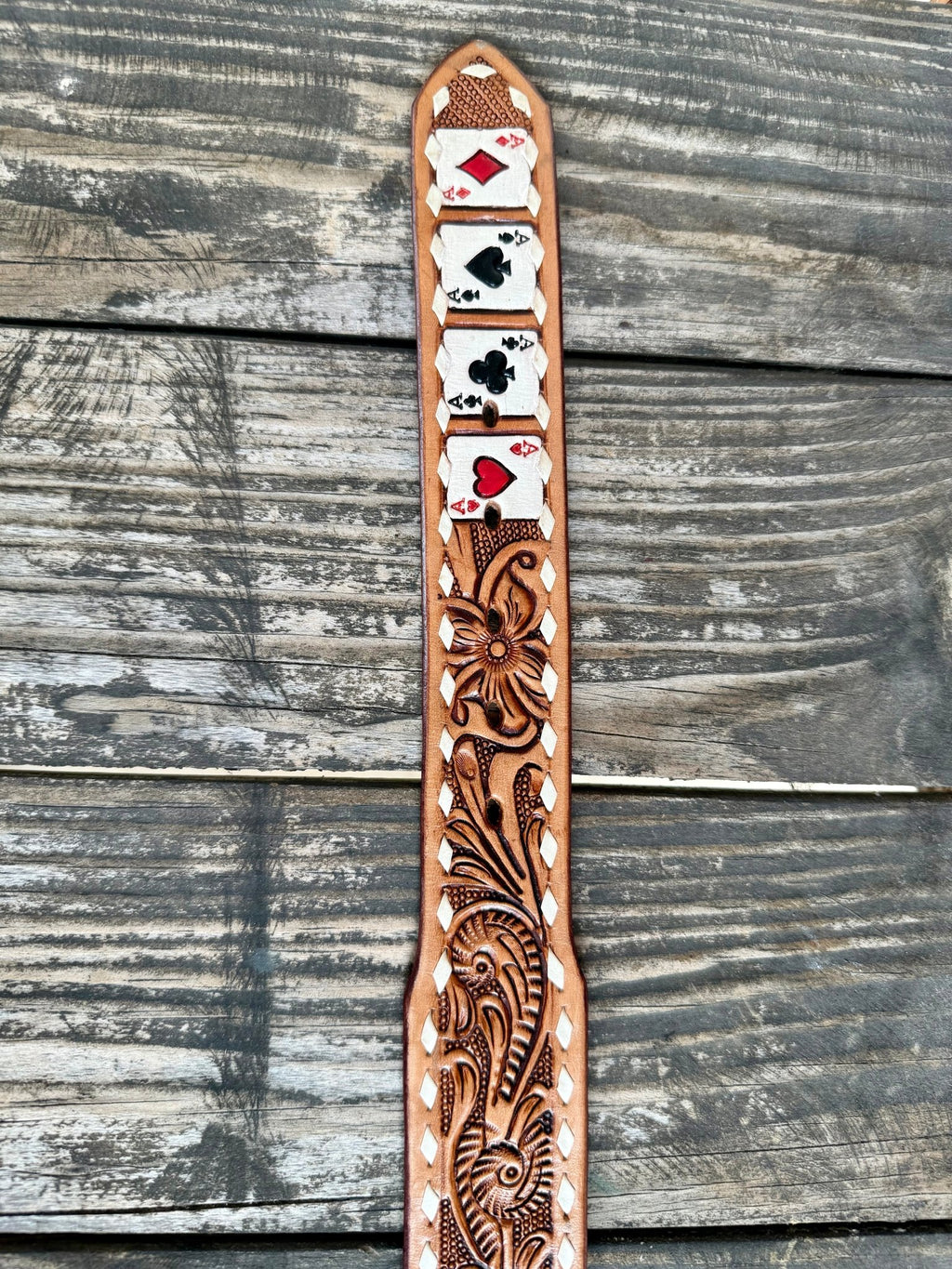 Men's Tackrus Challenger Tooled Poker Belt