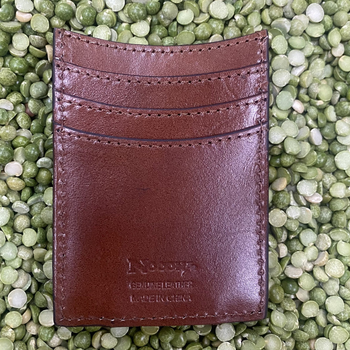 Men's Tooled Basket Weave Magnetic Money Clip Wallet