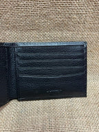 Men's Tooled Overlay Rawhide Stitch Bifold Wallet