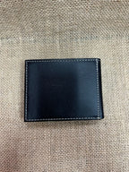Men's Tooled Overlay Rawhide Stitch Bifold Wallet