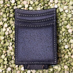 Men's Tooled Suede Money Clip Wallet