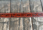 Men's Two-Tone Tooled Leather Belt