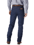 Men's rigid slim fit Cowboy Cut blue jean with five-pocket styling, boot-cut leg opening, and heavyweight indigo denim — Blair's Western Wear Marble Falls TX
