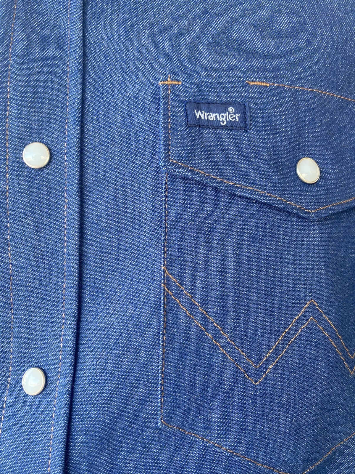 Wrangler Work Shirt Dark Wash - MS70119 - BLAIR'S Western Wear located in Marble Falls TX