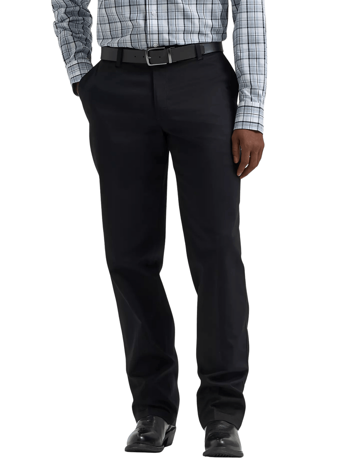 Men's Wrangler Flat Front Riata Dress Pant — 96BK