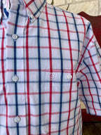 Men's Wrangler George Strait Plaid Short Sleeve Shirt