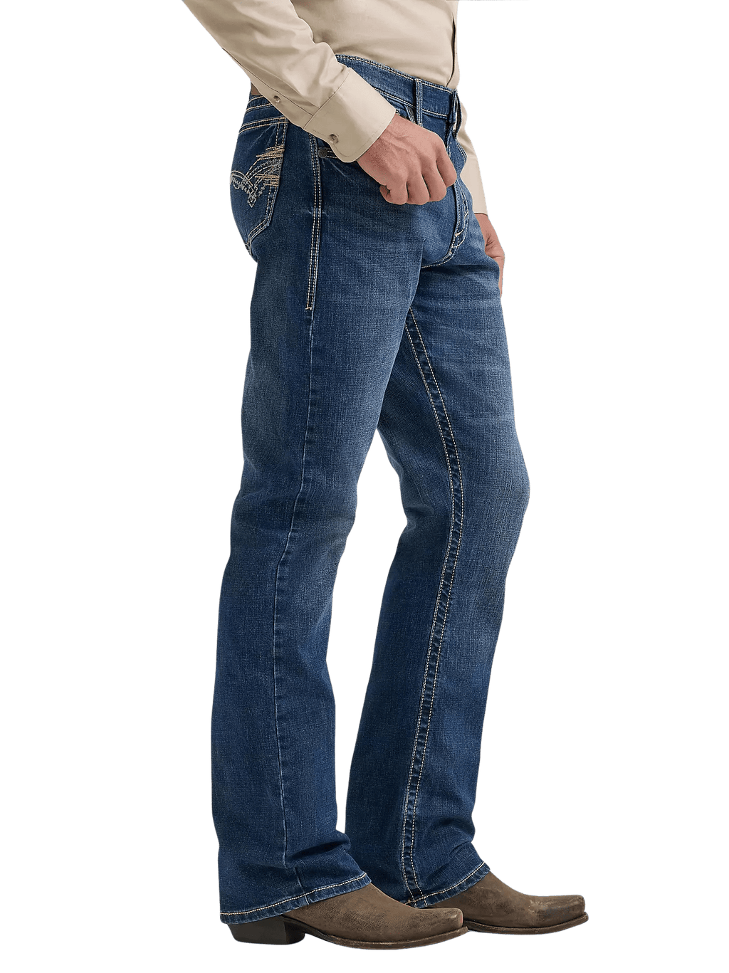 Men's Wrangler Retro Slim Fit Low Rise Blue Jean