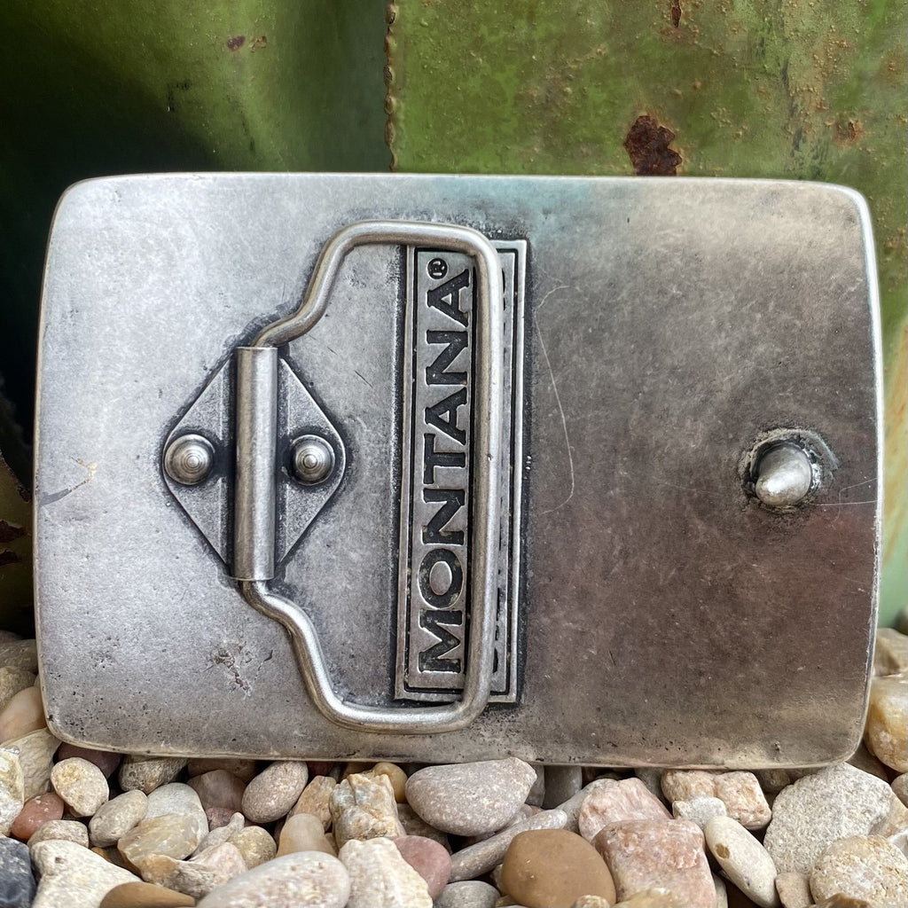 Montana Flag & Bullets Buckle - A709P - BLAIR'S Western Wear located in Marble Falls TX