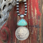 Navajo Pearl & Turquoise Necklace - SNWSTCOIN