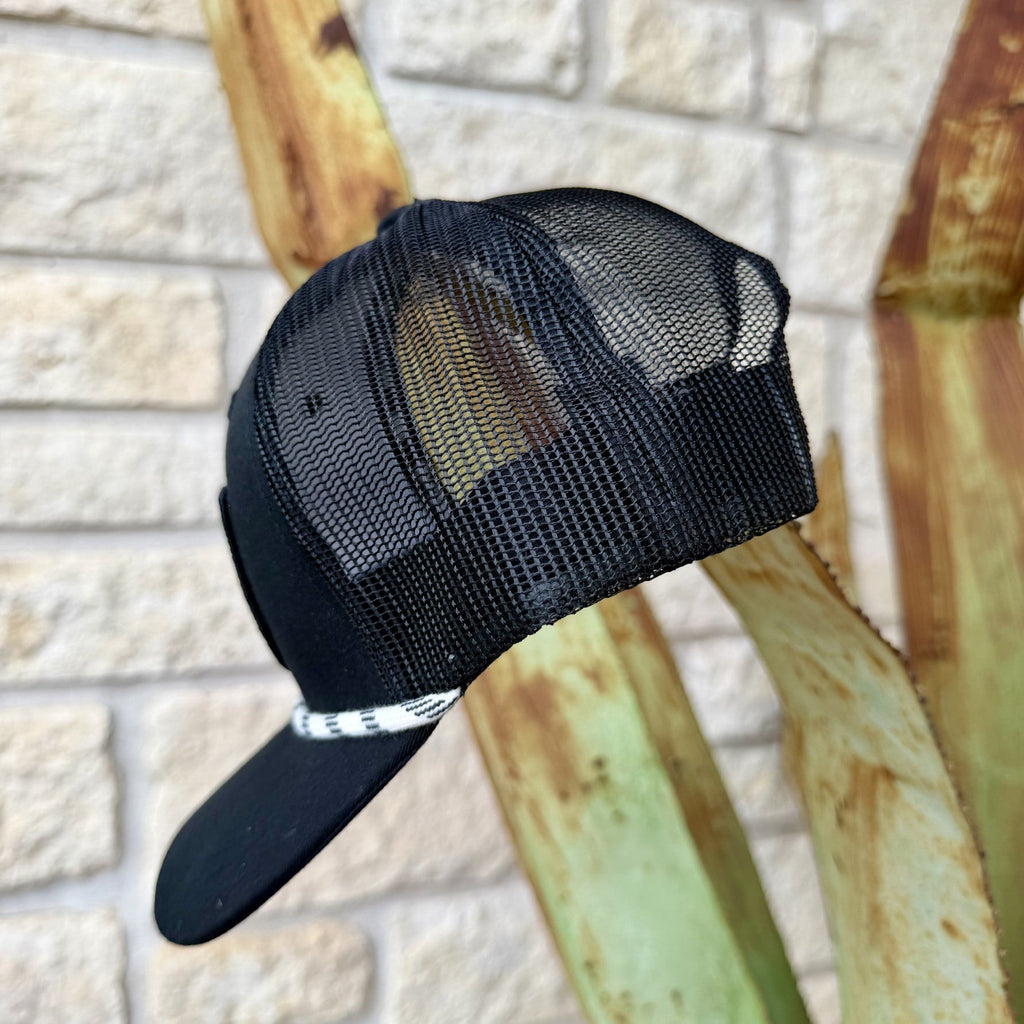 Red Dirt Hat Co. Black Logo Rope Cap
