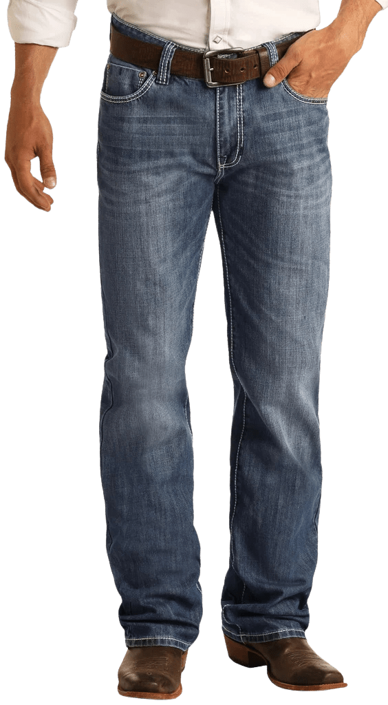 Rock and Roll Double Barrel Fit Straight Leg Jean