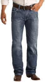 Rock and Roll Double Barrel Fit Straight Leg Jean