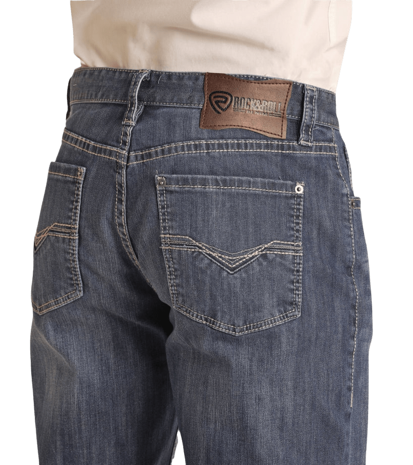 Rock & Roll Slim Stackable Double Boot Cut Jean