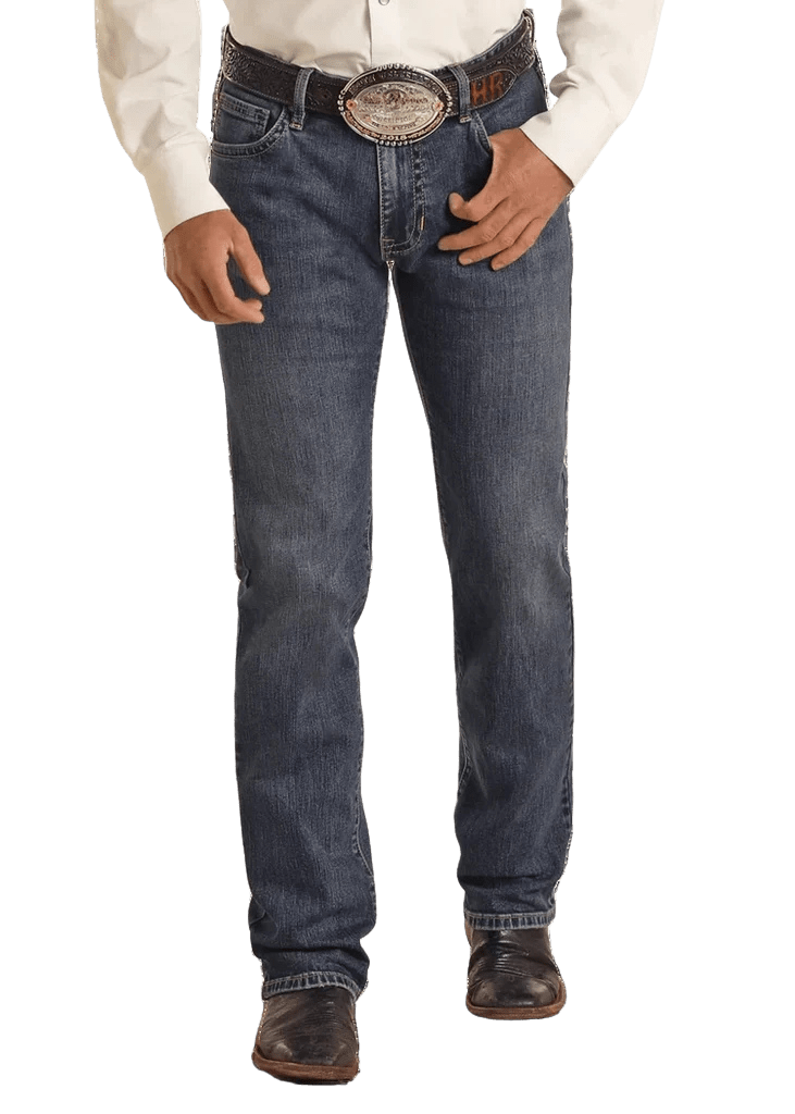 Rock & Roll Slim Stackable Double Boot Cut Jean