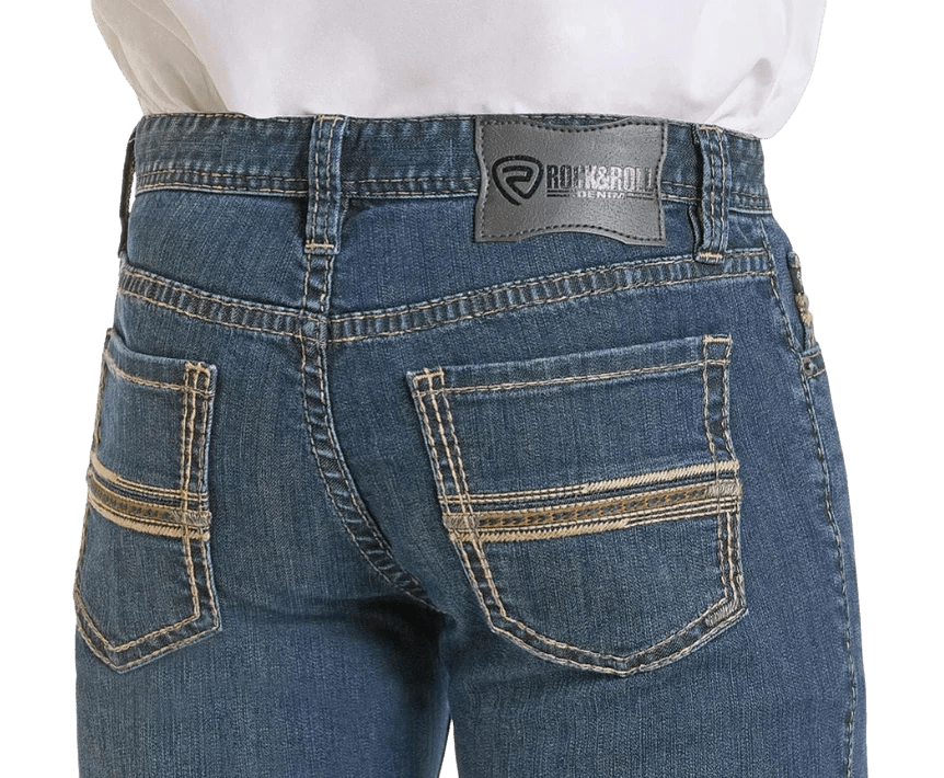 Rock & Roll Slim Straight Medium Wash Jean