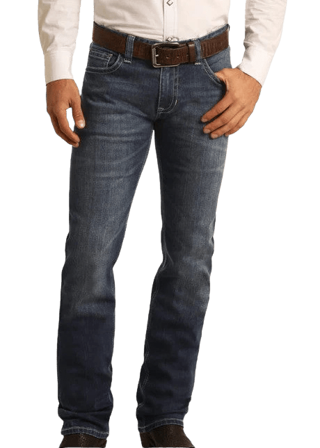 Rock & Roll Slim Straight Medium Wash Jean