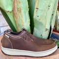 Men’s Rocky slip-on leather shoe in brown, crafted from full-grain leather for lasting wear, with oil- and slip-resistant outsole for secure footing - RKS0698. Available at Blair's Western Wear, Marble Falls, TX.